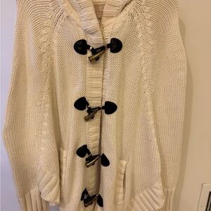 Michael Kors Cream Toggle Cardigan